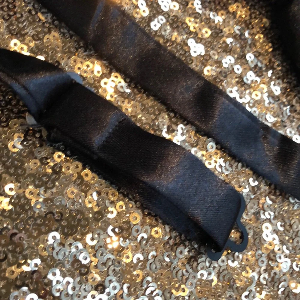 NWOT black formal satin bowtie, pre-tied - Picture 7 of 14